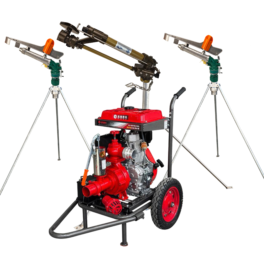 德阳一体式灌溉机组 全套喷枪水带配齐 抗旱浇地神器